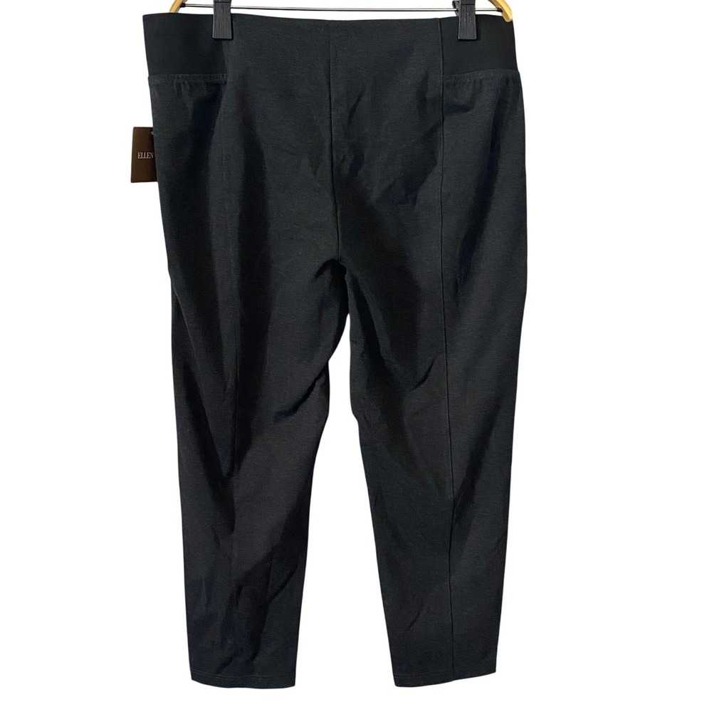 Ellen Tracy Charcoal Heather Strech Pull On Tapered Leg Pants Sz Xl Comfort - Picture 2 of 9
